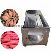 Carrot Washing Machine / Brush Roller Fruit and Vegetable Cleaning Machine