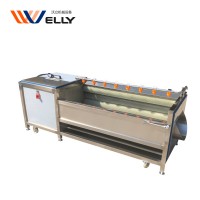 Potato Peeling Machine Potato Peeler Brush Roller Type Potato Washing Peeling Machine